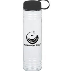 Clear Impact Adventure Bottle with Tethered Lid - 32 oz