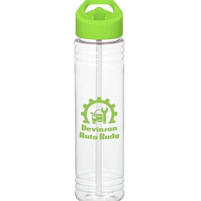 Clear Impact Adventure Bottle with Flip Straw Lid - 32 oz