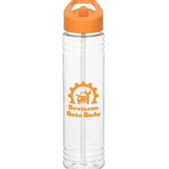 Clear Impact Adventure Bottle with Flip Straw Lid - 32 oz