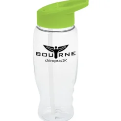 Clear Impact Comfort Grip Bottle with Flip Straw Lid - 27 oz.
