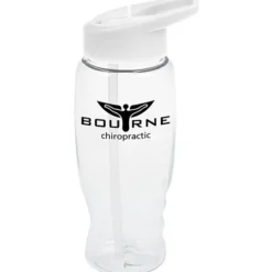 Clear Impact Comfort Grip Bottle with Flip Straw Lid - 27 oz.
