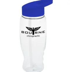 Clear Impact Comfort Grip Bottle with Flip Straw Lid - 27 oz.