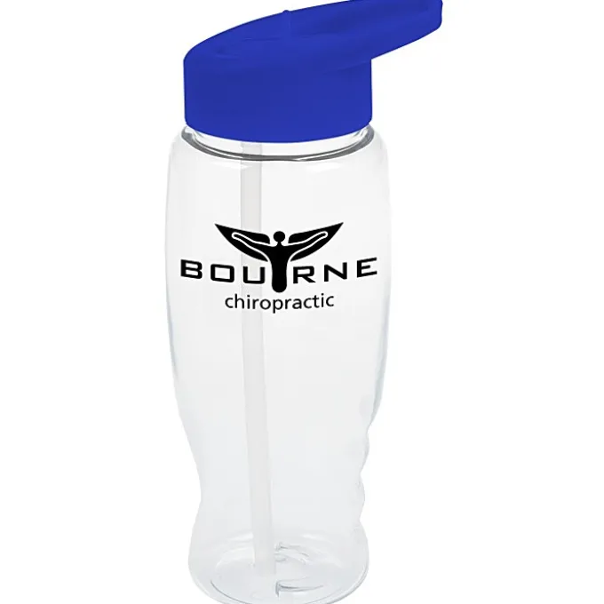 Clear Impact Comfort Grip Bottle with Flip Straw Lid - 27 oz.