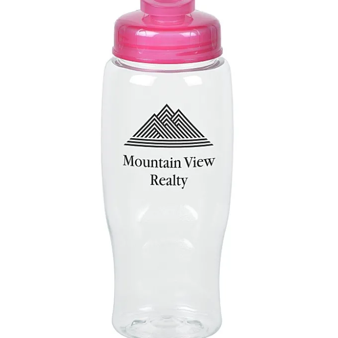 Clear Impact Comfort Grip Bottle with Flip Drink Lid - 27 oz.