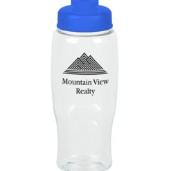 Clear Impact Comfort Grip Bottle with Flip Drink Lid - 27 oz.