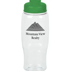 Clear Impact Comfort Grip Bottle with Flip Drink Lid - 27 oz.