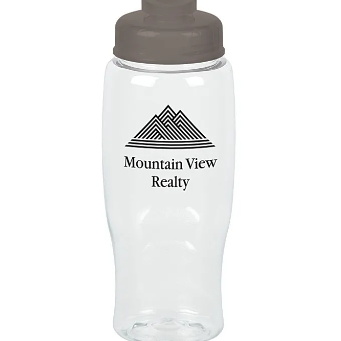 Clear Impact Comfort Grip Bottle with Flip Drink Lid - 27 oz.