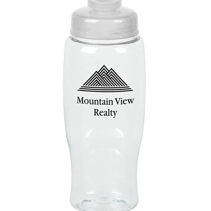 Clear Impact Comfort Grip Bottle with Flip Drink Lid - 27 oz.