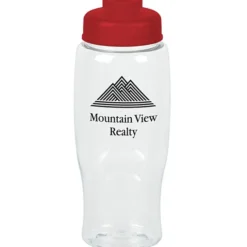 Clear Impact Comfort Grip Bottle with Flip Drink Lid - 27 oz.