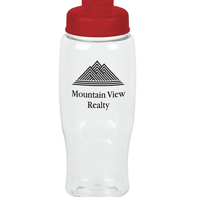 Clear Impact Comfort Grip Bottle with Flip Drink Lid - 27 oz.