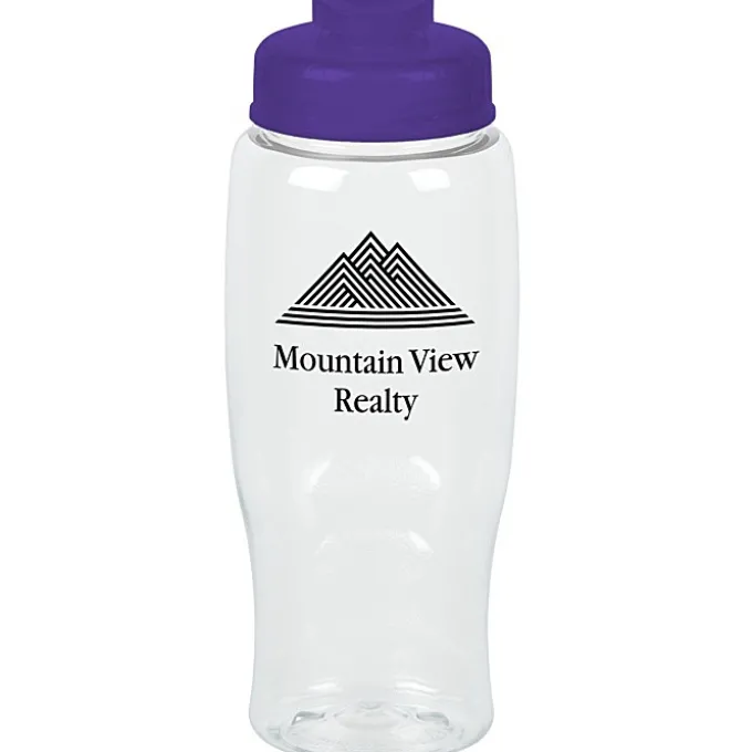 Clear Impact Comfort Grip Bottle with Flip Drink Lid - 27 oz.