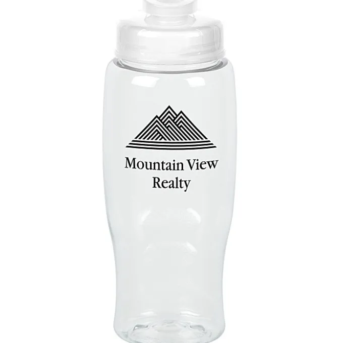 Clear Impact Comfort Grip Bottle with Flip Drink Lid - 27 oz.