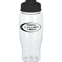Clear Impact Comfort Grip Bottle with Flip Lid - 27 oz.