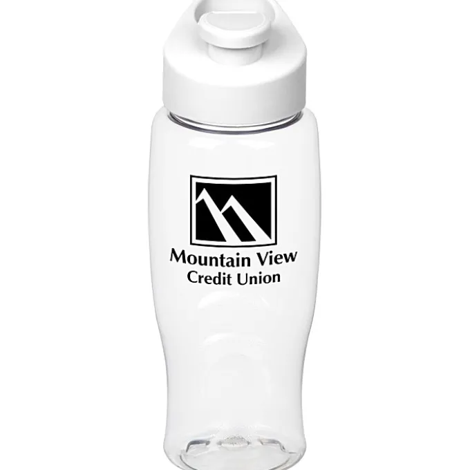 Clear Impact Comfort Grip Bottle with Flip Carry Lid - 27 oz.