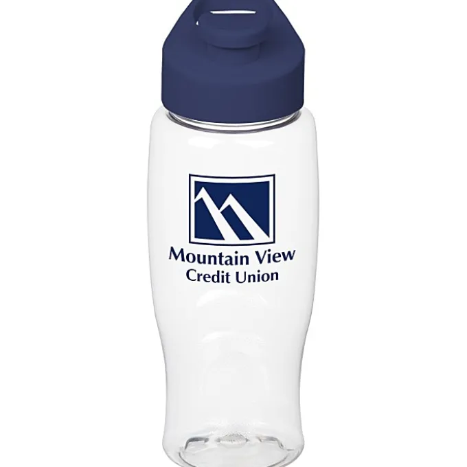Clear Impact Comfort Grip Bottle with Flip Carry Lid - 27 oz.