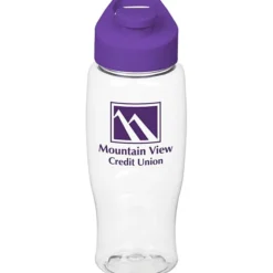 Clear Impact Comfort Grip Bottle with Flip Carry Lid - 27 oz.