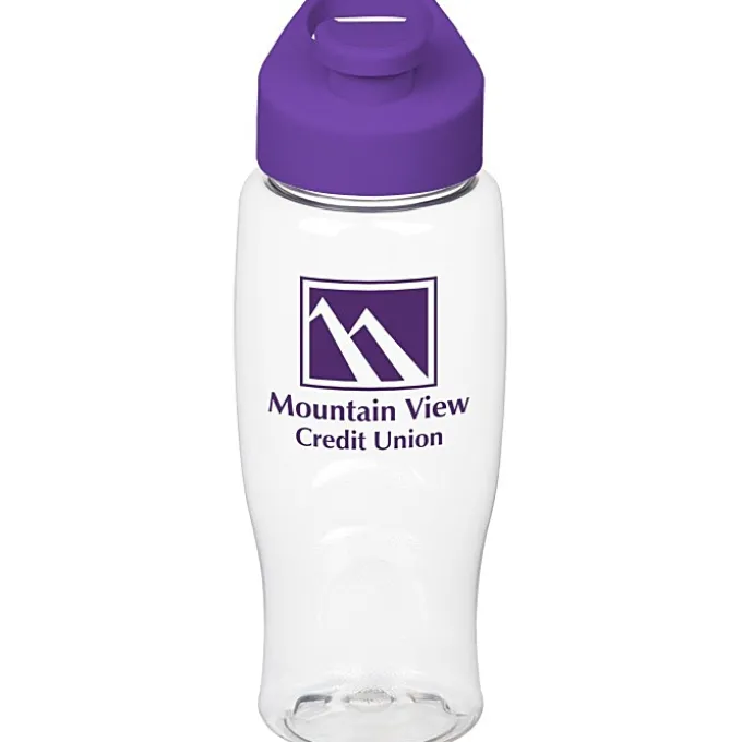 Clear Impact Comfort Grip Bottle with Flip Carry Lid - 27 oz.