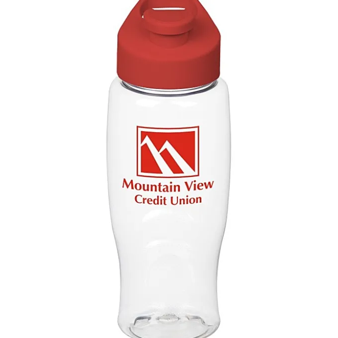 Clear Impact Comfort Grip Bottle with Flip Carry Lid - 27 oz.