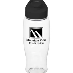 Clear Impact Comfort Grip Bottle with Flip Carry Lid - 27 oz.