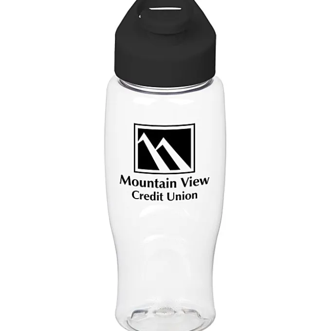 Clear Impact Comfort Grip Bottle with Flip Carry Lid - 27 oz.