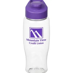 Clear Impact Comfort Grip Bottle with Flip Carry Lid - 27 oz.