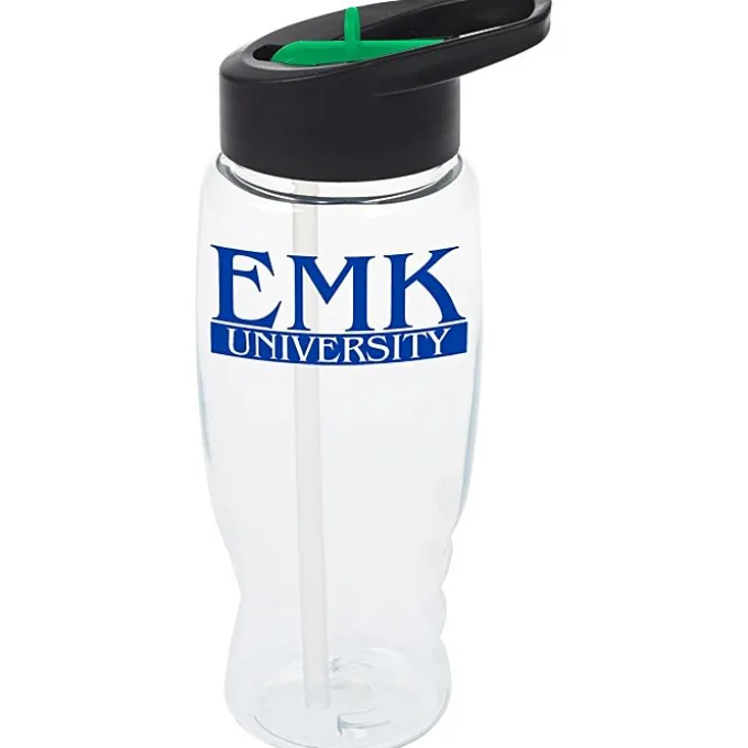 Clear Impact Comfort Grip Bottle with Two-Tone Flip Straw Lid - 27 oz.