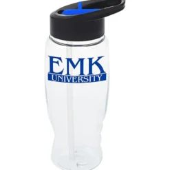 Clear Impact Comfort Grip Bottle with Two-Tone Flip Straw Lid - 27 oz.