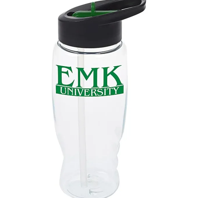 Clear Impact Comfort Grip Bottle with Two-Tone Flip Straw Lid - 27 oz.
