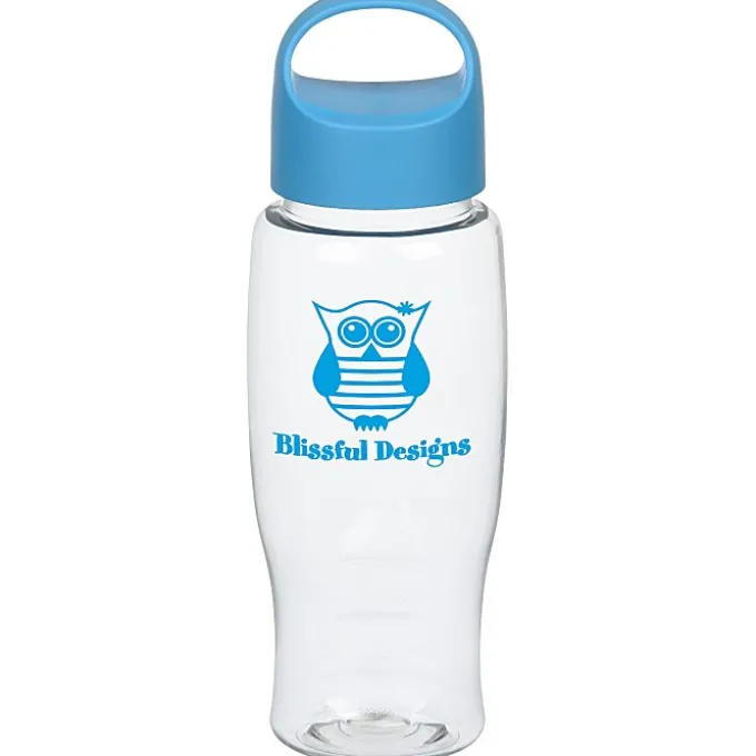 Clear Impact Comfort Grip Bottle with Oval Crest Lid - 27 oz.