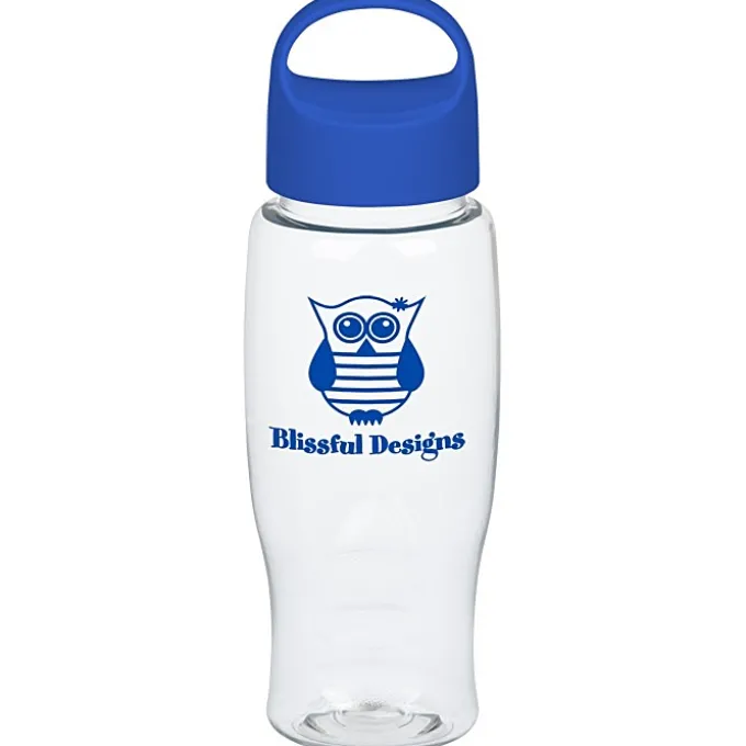 Clear Impact Comfort Grip Bottle with Oval Crest Lid - 27 oz.