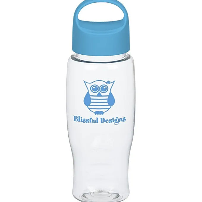 Clear Impact Comfort Grip Bottle with Oval Crest Lid - 27 oz.