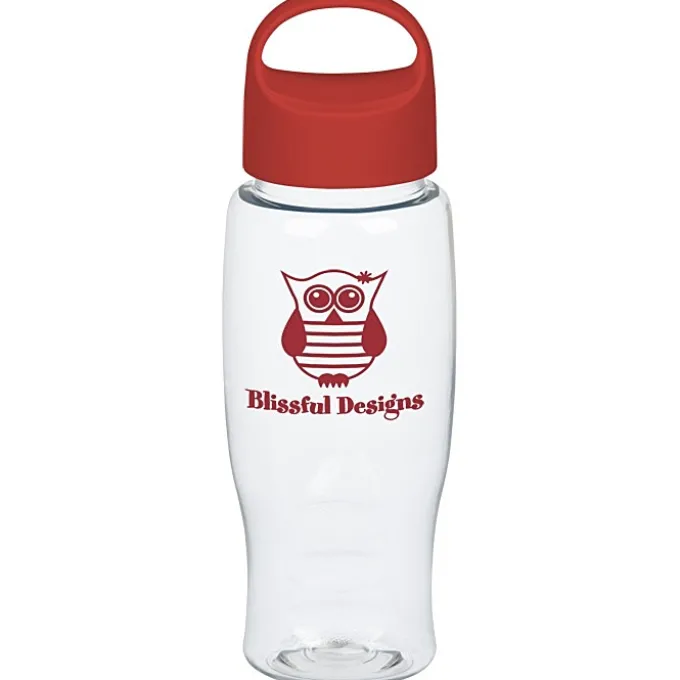 Clear Impact Comfort Grip Bottle with Oval Crest Lid - 27 oz.
