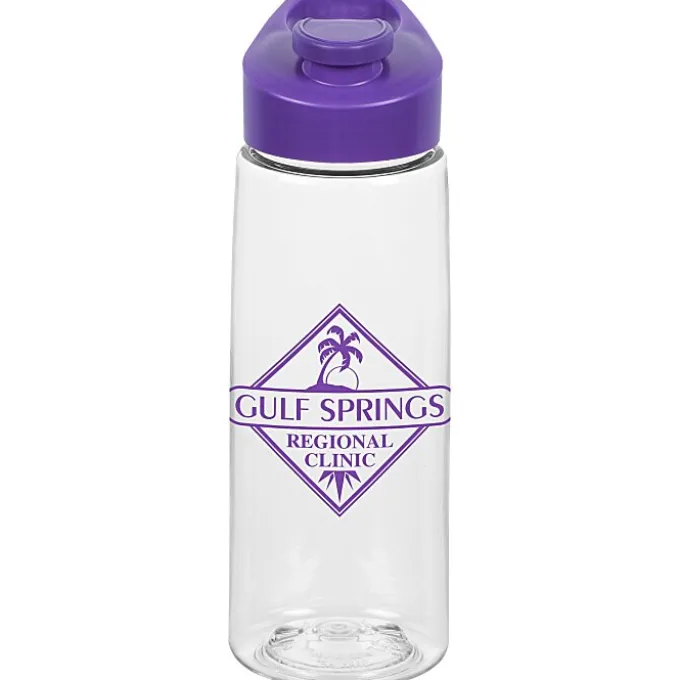 Clear Impact Flair Bottle with Flip Carry Lid - 26 oz