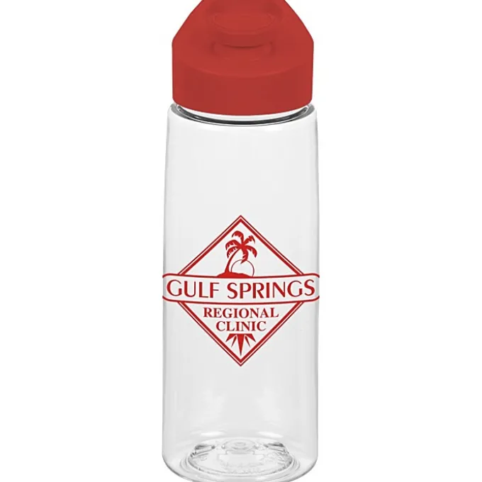 Clear Impact Flair Bottle with Flip Carry Lid - 26 oz
