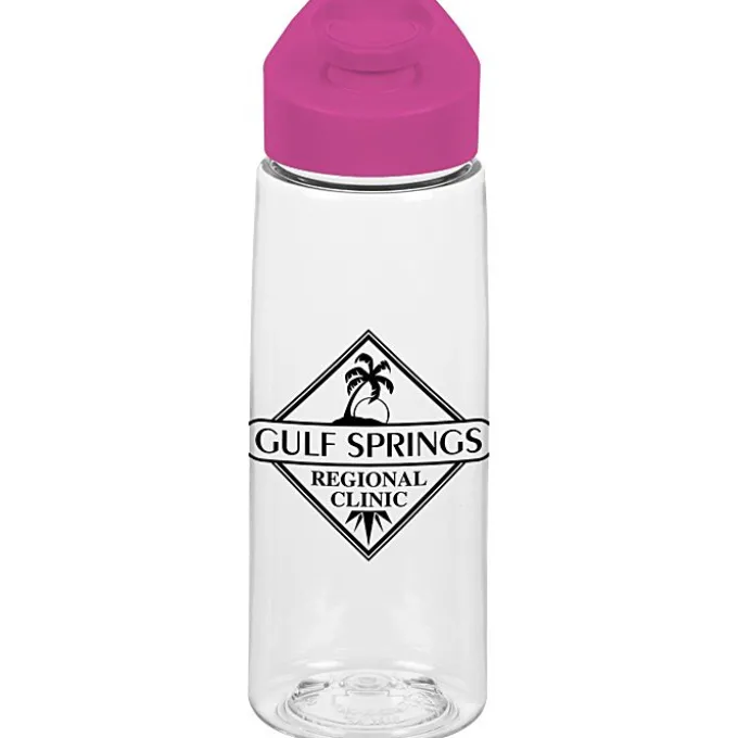 Clear Impact Flair Bottle with Flip Carry Lid - 26 oz
