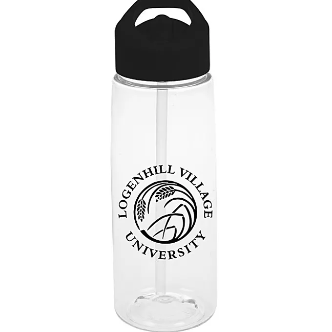 Clear Impact Flair Bottle with Flip Straw Lid - 26 oz