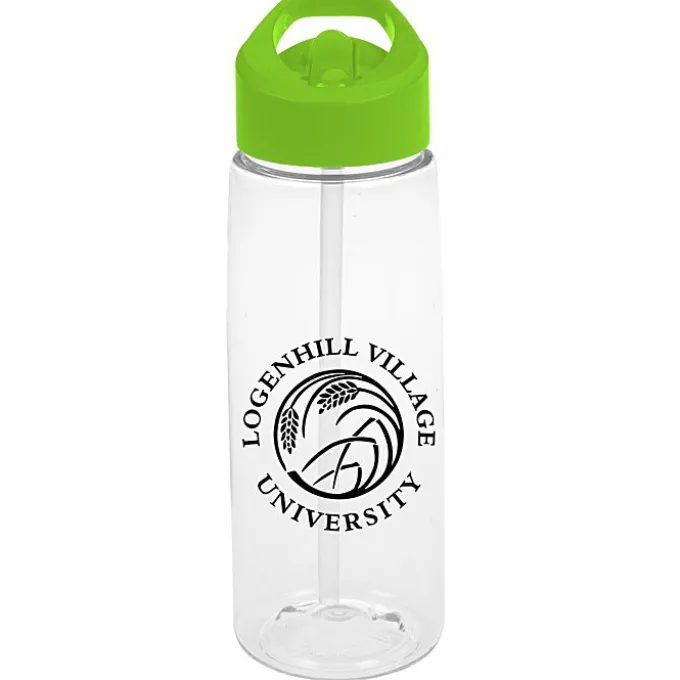 Clear Impact Flair Bottle with Flip Straw Lid - 26 oz