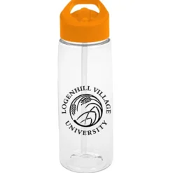 Clear Impact Flair Bottle with Flip Straw Lid - 26 oz