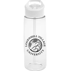 Clear Impact Flair Bottle with Flip Straw Lid - 26 oz