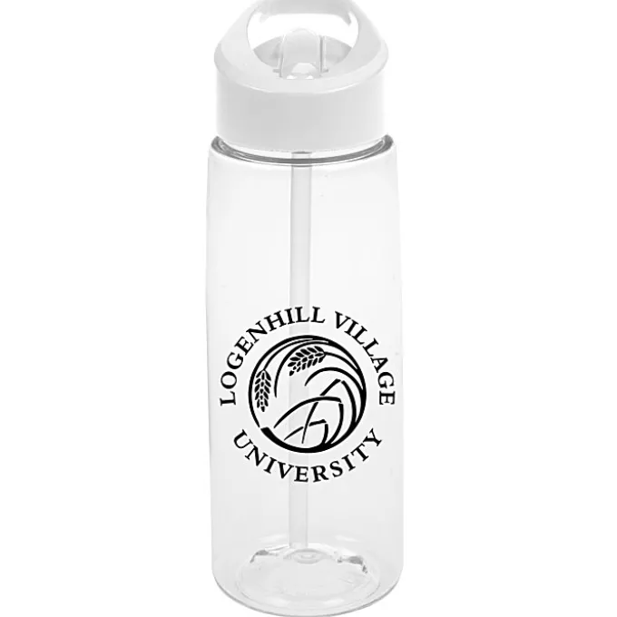 Clear Impact Flair Bottle with Flip Straw Lid - 26 oz