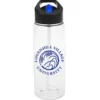 Clear Impact Flair Bottle with Two-Tone Flip Straw Lid - 26 oz