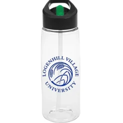 Clear Impact Flair Bottle with Two-Tone Flip Straw Lid - 26 oz