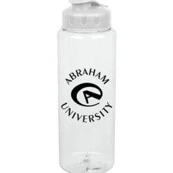 Clear Impact Guzzler Sport Bottle with Flip Lid - 32 oz
