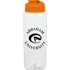 Clear Impact Guzzler Sport Bottle with Flip Lid - 32 oz