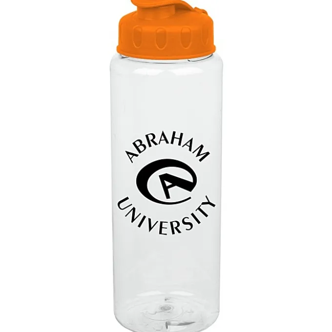 Clear Impact Guzzler Sport Bottle with Flip Lid - 32 oz