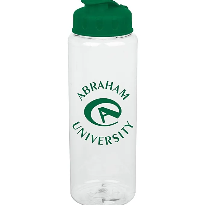 Clear Impact Guzzler Sport Bottle with Flip Lid - 32 oz