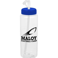 Clear Impact Guzzler Sport Bottle with Straw Lid - 32 oz