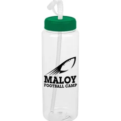 Clear Impact Guzzler Sport Bottle with Straw Lid - 32 oz