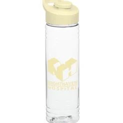 Clear Impact Halcyon Water Bottle with Flip Carry Lid - 24 oz