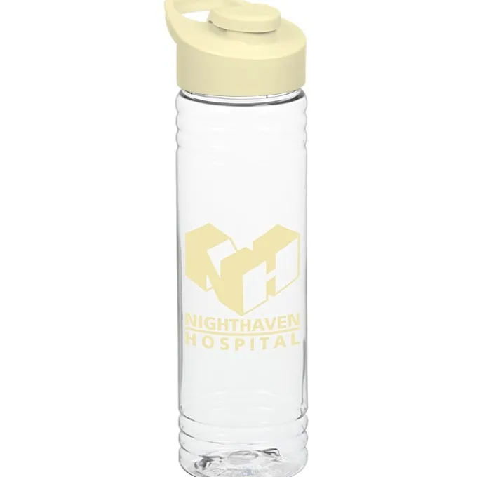 Clear Impact Halcyon Water Bottle with Flip Carry Lid - 24 oz